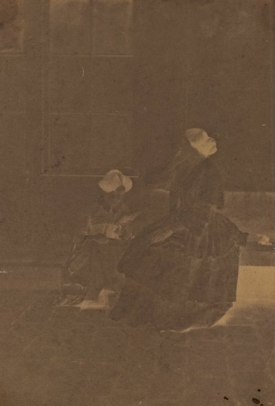 Women in a Courtyard by Charles Nègre